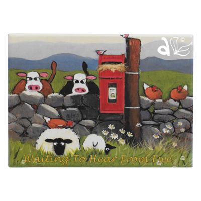 Waiting To Hear From Ewe Sheep Magnet by Thomas Joseph
